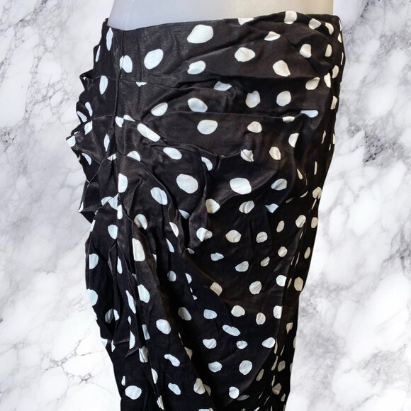 MAJORELLE Fiammetta Maxi Skirt Black & White Dot - Picture 12 of 12